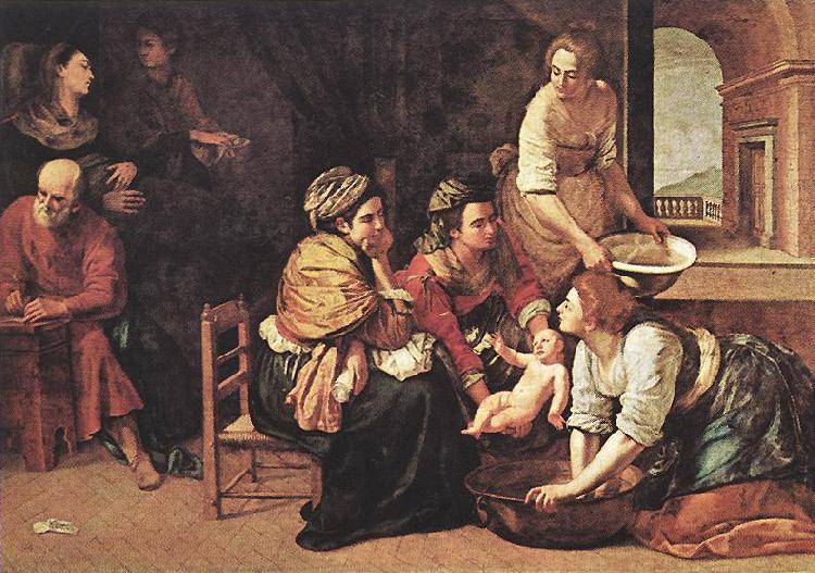 GENTILESCHI, Artemisia Birth of St John the Baptist dfg oil painting picture